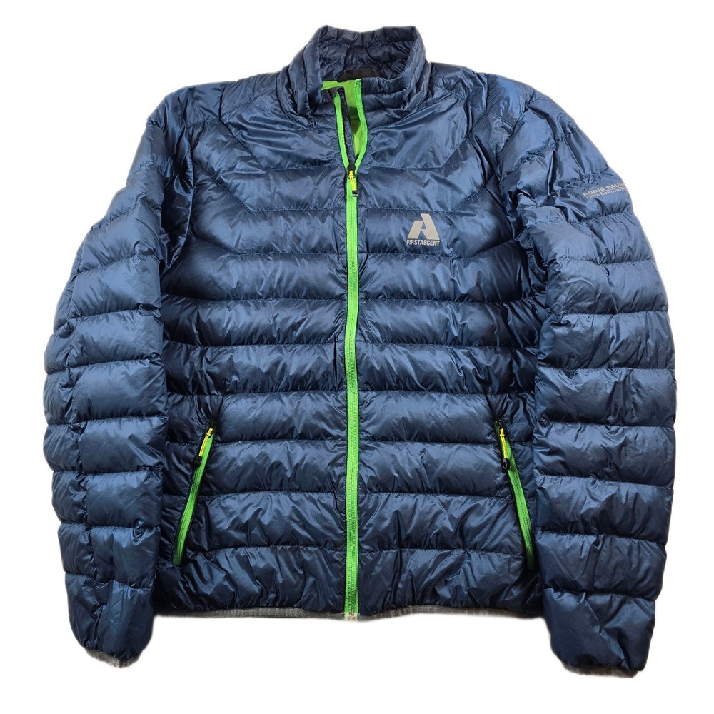 Eddie Bauer First Ascent Goose Down Jacket Mens XL Blue 800 Expedition Puffer